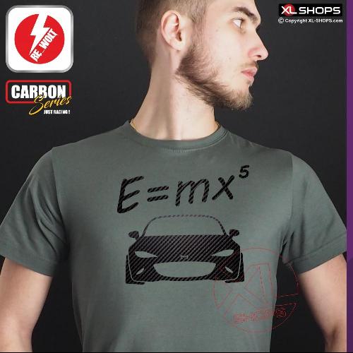 T-shirt homme E = MX5 ND gris diesel / carbone M-JUJIRO MAZDA